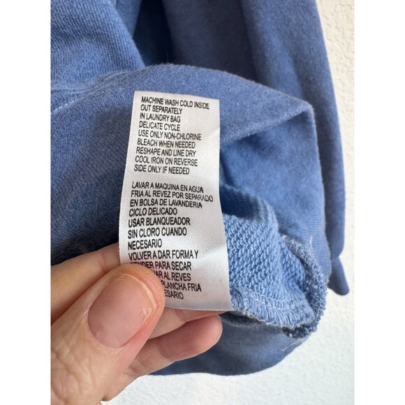 Democracy Women's Blue Embroidered Long Sleeve Pullover Sweater Small - Picture 6 of 10